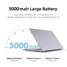 Xiaman Ultra-thin Business Notebook Computer 14.1" Windows 11 Pro Laptop Computer Intel Atom A3950 12GB RAM 1TB 2TB SSD Notebook PC 1920*1080P Office Study Laptop