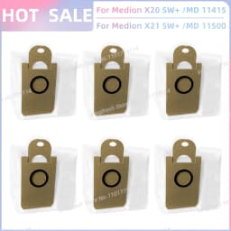 Fit For Medion X20 SW+ / MD 11415, Medion X21 SW+ / MD 11500 Vacuum Parts Main Roller Side Brush Hepa Filter Mop Cloth Dust Bag