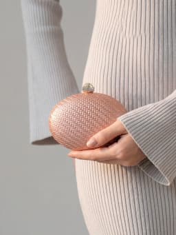 Luxury and Stylish Mini Evening Bag for Women Elegant Solid Color Classic Handbag Suitable for Parties Weddings and Banquets