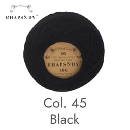 Rhapsody Premium Size 80 Cotton Crochet Thread 100% Egyptian Mercerized Singed 13 Colors 10G Tatting Needlepoint Bobbin Lace