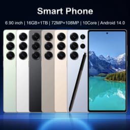 2026 Global Version 5G phone Android 6.9 Inch 16GB + 1TB telephone 72MP 108MP Android 14 Dual SIM Dual Standby