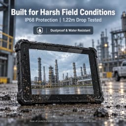 CENAVA A10ST 4G Rugged Android Tablet 10.1 Inch Waterproof IP68 10000mAh Battery NFC Rugged Industrial 16 Tablet RJ45 RS232