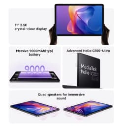 Redmi Pad 2 Tablet Global Version MTK Helio G100-Ultra Octa Core 11'' 2.5K Display 9000mAh Battery