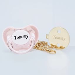 MIYOCAR personalized gold bling pacifier and all gold pacifier clip BPA free dummy unique design gift baby shower