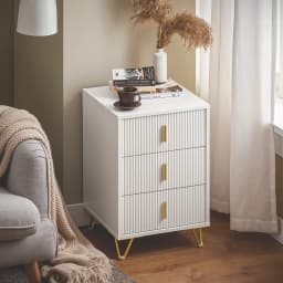 SoBuy FBT115-L Bedside Table Bedside Cabinet Nightstand with 3 Drawers, Side Table for Bedroom Livimg Room Black 40 x 40 x 63cm