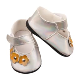 7cm Flower Doll Shoes High-quality Leather Mini Shoes For 18 Inch American&43cm Baby New Born,Our Generation Girl Doll Toy
