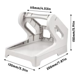 SINMARK Thermal Label Holder for 4x6 Rolls & Fan-Fold Labels - Durable ABS Desktop Shipping Printer Accessory Label Organizer