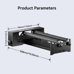 360° Auto Rotary Roller for Laser Engraving Machine Engraver Parts Accessories Cylindrical Glasses Cans Cups Bottles Tools KIT