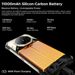DOOGEE S300 Pro Rugged Smartphon 5G 6.78" FHD+ Dimensity 8300 Octa-core 48GB+512GB 11000mAh 200MP 66W Android16 NFC Mobile Phone