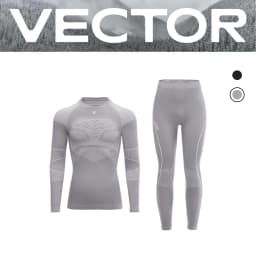 VECTOR Men Women Ski Thermal Underwear Sets Quick Dry Functional Compression Tracksuit Tight Snowboarding Tops and Pants Adult