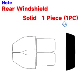 Precut Window Tint Car for Ford F150 Crew Cab 2015-2020 Sun Uv Blocking Heat & Glare 2Ply Window Protector Privacy Films Shade