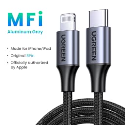 UGREEN MFi 20W PD USB C to Lightning Cable for iPhone 14 13 12 Pro Max Fast Charging Type C Cable for iPhone for iPad