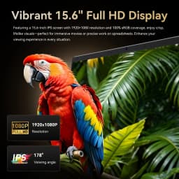 HYPERSTRIX 15.6" Laptop, Celeron N4000, 8GB RAM 256GB SSD, Full HD 1080P Display, Dual-Band WiFi, Mini HDMI, Lightweight Slim Silver Notebook for Business, School, Home