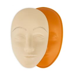 Microblading Practice Skin Pattern Sheet Pre-Printed Brow Mapping Guide Flexible Silicone Pad for Precise Hair Strokes & Shading