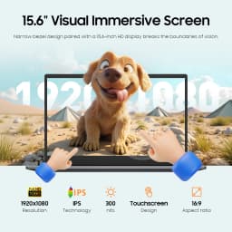 HYPERSTRIX 2 in 1 Touchscreen 15.6 inch Laptop Ryzen R3-3200U (up to 3.5GHz) Notebook PC 16GB RAM 512GB SSD 360° Rotation FHD IPS Laptop Backlit Keyboard TypeC RJ45 WIFI 5 HDMI
