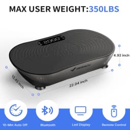 MERACH Vibration Plate for Weight Loss & Shaping 99 Speed Levels, Enhanced Vibration, Bluetooth Speaker, LED Touchscreen