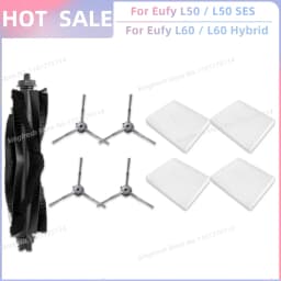 Fit For Eufy Clean L50, L50 SES, L60, L60 SES, L60 Hybrid, G50, G50 Hybrid Accessories Parts Roller Side Brush Filter Dust Bag