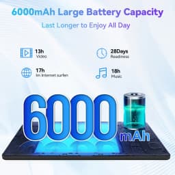 BUFO KB1001 10.1 Inch A333 Five Core Tablet 20GB(3+17G) RAM 64GB ROM Android 16 Go 800*1280 HD LCD Screen 6000mAh Battery Dual Camera Widevine L1 TF Card Up to 1TB Tablet PC