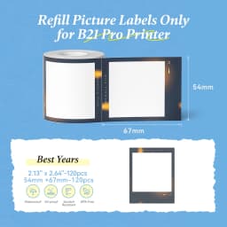 Niimbot Red & Black Dual Color Thermal Label Paper for B21 Pro Printer 300dpi Photo Paper With Adhesive Backing Card Stickers