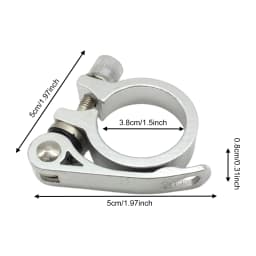 Bike Seatpost Clamp Double Layer Clamp Double SeatPost Clip 28.6/31.8/34.9mm Seat Tube Clamps Seatpost Clamp Bicycle Accessories