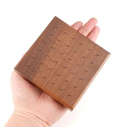 Black Walnut Solid Wood Display Stand for 16G 14G Piercing Jewelry Modern Display Holder with 36 Holes