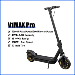 AOVOPRO V1MAX PRO/T1 Electric Scooter 45KM/25KM Max Range 10/8.5Inch Strong Motor Power 42V14.5AH/36V7.8AH Folding Electric Scooter for Adults