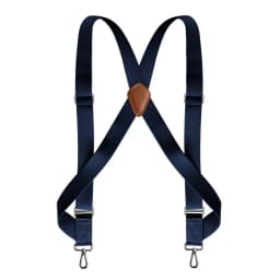 Trucker Suspenders for Men Work Heavy Duty 3.5cm Wide X-Back with 2 Side Hooks Clips Adjustable Elastic Big Tall Trouser Braces