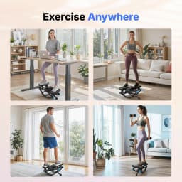 MERACH Rocking stepper 300 lbs Weight Capacity Ab Twist Board Workout Exercise Equipment for Slim Waist and Core Ab Exercise Silent Noiseless Rock Stepper Machine for Home Apartment Dorm Office Gym