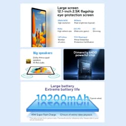Original Lenovo Xiaoxin Pad 12.1'' 2.5K 90Hz Display MediaTek Dimensity 6400 10200mAh 45W Charging Eye Protection Screen