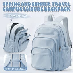 Schoolbag Female Student Junior High School Waterproot Backpack Large Capacity High School Bag Ins Style Middle School Backpack