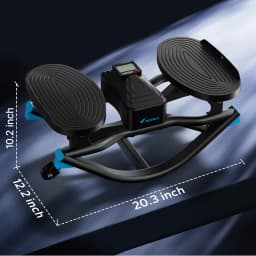 MERACH Rocking stepper 300 lbs Weight Capacity Ab Twist Board Workout Exercise Equipment for Slim Waist and Core Ab Exercise Silent Noiseless Rock Stepper Machine for Home Apartment Dorm Office Gym