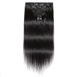 High Quality Clip In Hair Extensions Long Straight Invisible Seamless Hair Pieces 100% Human Hair Looking Hair Additions For Thickening And Lengthening Sleek Manageable Perfect for Daily Use 3 Days Fast Delivery