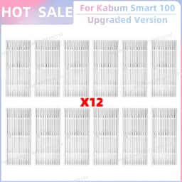 Fit For ( Kabum Smart 100 KBSF007, Nedis WIFIVCR001CBK, Nedis WIFIVCB01 ) Vacuum Parts Side Brush FIlter Mop Cloth Rubber Strip