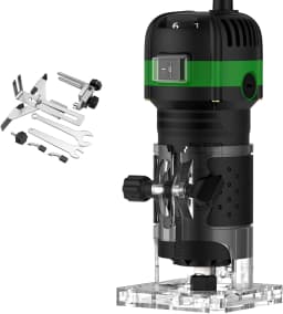 Wood Router Machine 6.35mm Diameter Milling Machine Electric Milling Machine 800W Hand Milling Machine 6 Speed 30,000RPM