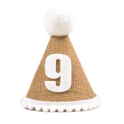 1pcs Burlap Birthday Hat Baby 1 2 3 4 5 6 7 8 9 Year Boy Girl Cone Hat Headband Baby Happy Birthday Party Decorations Kids Gift