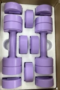MERACH 2 Adjustable Dumbbell Set 2.2/4.4/6.6/8.8 lbs 4-Level Quick Switch Hand Weights with Safety Lock Anti-Roll Flat Design Non-Slip Grip Compact Dumbbells for Women Men Home Office Full Body Workout