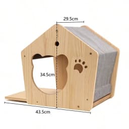 Wall Mounted Cat Climbing Shelf Wooden Hammock Bed Steps Perch Scratching Post Indoor Cat Furniture For Kitten Playing Sleeping