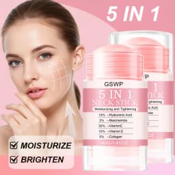 GSWP 5-in-1 Neck Lift Cream, Containing Collagen and Niacinamide, for Lifting, Firming and Anti-Wrinkle Skincare. 40g/80g