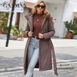 GASMAM Winter Down Jacket Women Warm Long Classic zipper Lacing Design Pocket Hooded Slim Parkas Female Coat GM-82160