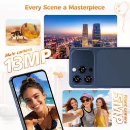 OUKITEL C17 Unlocked Cellphone,Android 16, 6.52-inch Display, 12GB (3+9)GB RAM + 32GB/64GB ROM, 5000mAh Battery, 13MP Camera