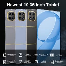 16MP+32MP 5G Global Version Pad 10.36 Inch Android 13 16GB+1TB 20000mAh WPS+5G WiFi Bluetooth Dual SIM Phone Call Tablet