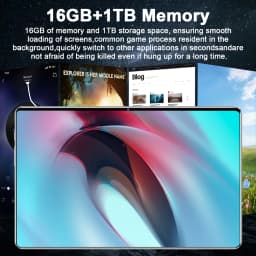 5G Tablet Pc Android 13 Google Play 14 Core 10.36 Inch Dual Cameras Dual SIM Phone Call Bluetooth Tablets Wifi 16GB + 1TB ROM