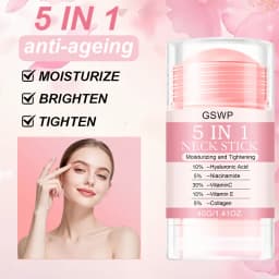 GSWP 5-in-1 Neck Lift Cream, Containing Collagen and Niacinamide, for Lifting, Firming and Anti-Wrinkle Skincare. 40g/80g