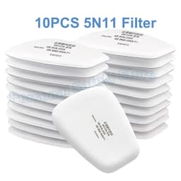 5N11 Dust Cotton Filter Paper 501 Holder For 3M 6001/6200/7502/6800 Chemical Spraying Painting Respirator Gas Mask Accessories
