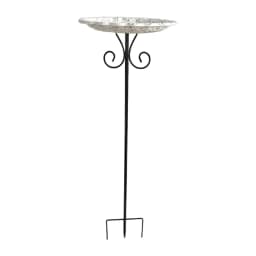 Garden Birdbath Sturdy Iron Outdoor Bird Bath for Outside Vintage Standing Birdbath Bowl for Outdoor Garden Patio Yard