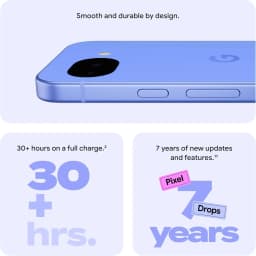 Google Pixel 10a 6.3 Inch 120Hz OLED Tensor G4 5100mAh 30W Fast Charging Android 16 IP68 Global