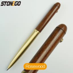 Wooden Retractable Roller Ball Pens Smooth Writing Signature Executive Business Ball Point 0.5mm Handcrafted Vintage Gift Pen