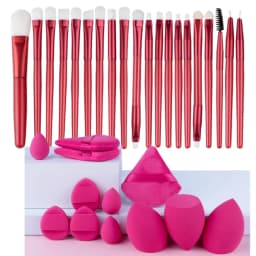 Makeup Brushes Set Premium Synthetic Kabuki Foundation Concealers Powder Blush Blending Face Eye Shadows Brush Set