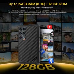 OUKITEL RT11 5G Rugged Tablet PC 8 Inch HD Display , Up to 24GB RAM(8+16) +128GB ROM 1TB Expandable,10000mAh Large Battery,Dock Charging,IP68 IP69K , Android 16 Industrial Rugged Tablet