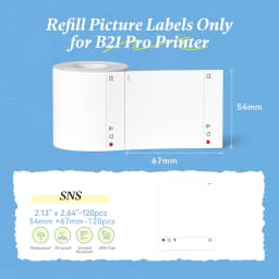 Niimbot Red & Black Dual Color Thermal Label Paper for B21 Pro Printer 300dpi Photo Paper With Adhesive Backing Card Stickers